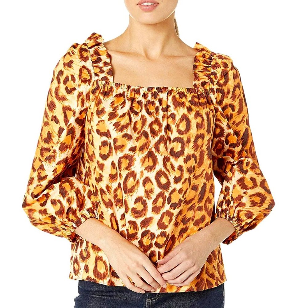 Kate Spade Panthera Square Neck Top (NWT)